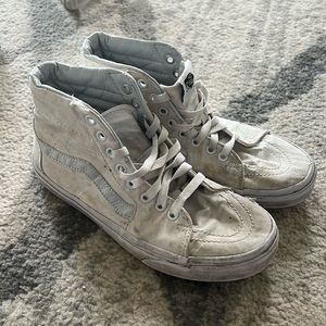 White high top vans
